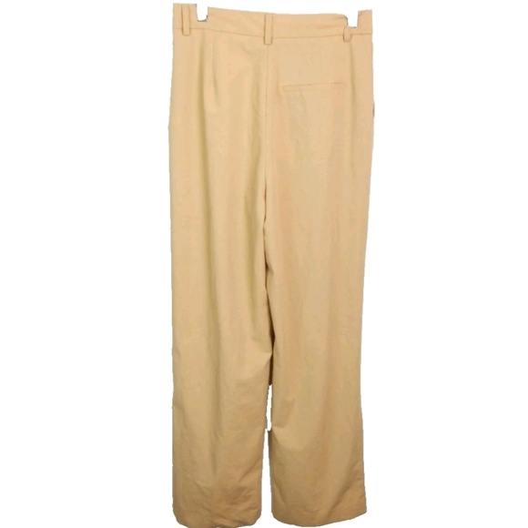 Zara High Rise Wide Leg Pleated Trouser - Picture 4 of 4